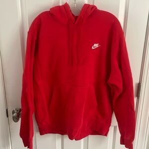 Adult Large Red Nike Hoodie
